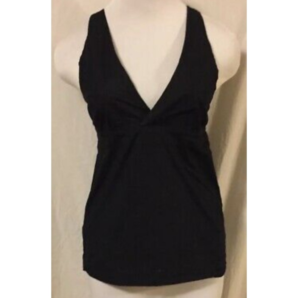 Tulle M black sleeveless blouse